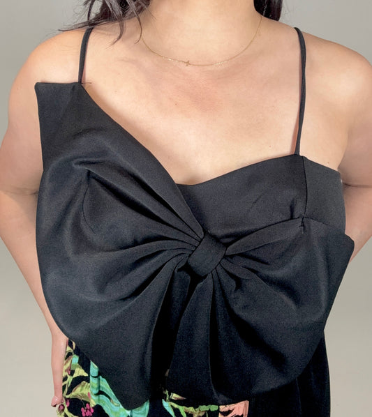 Bow Detail Top - Black