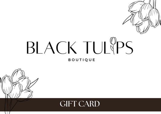 Blk Tulips Gift Card