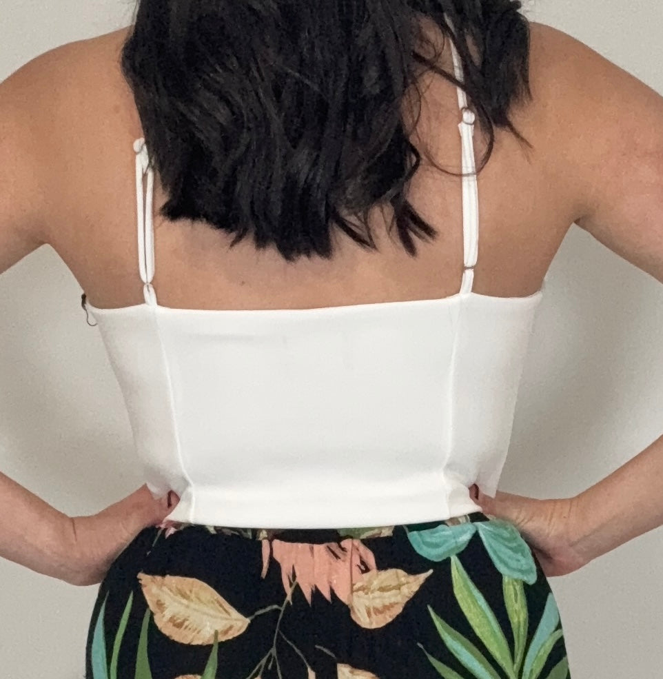 Bow Detail Top - White