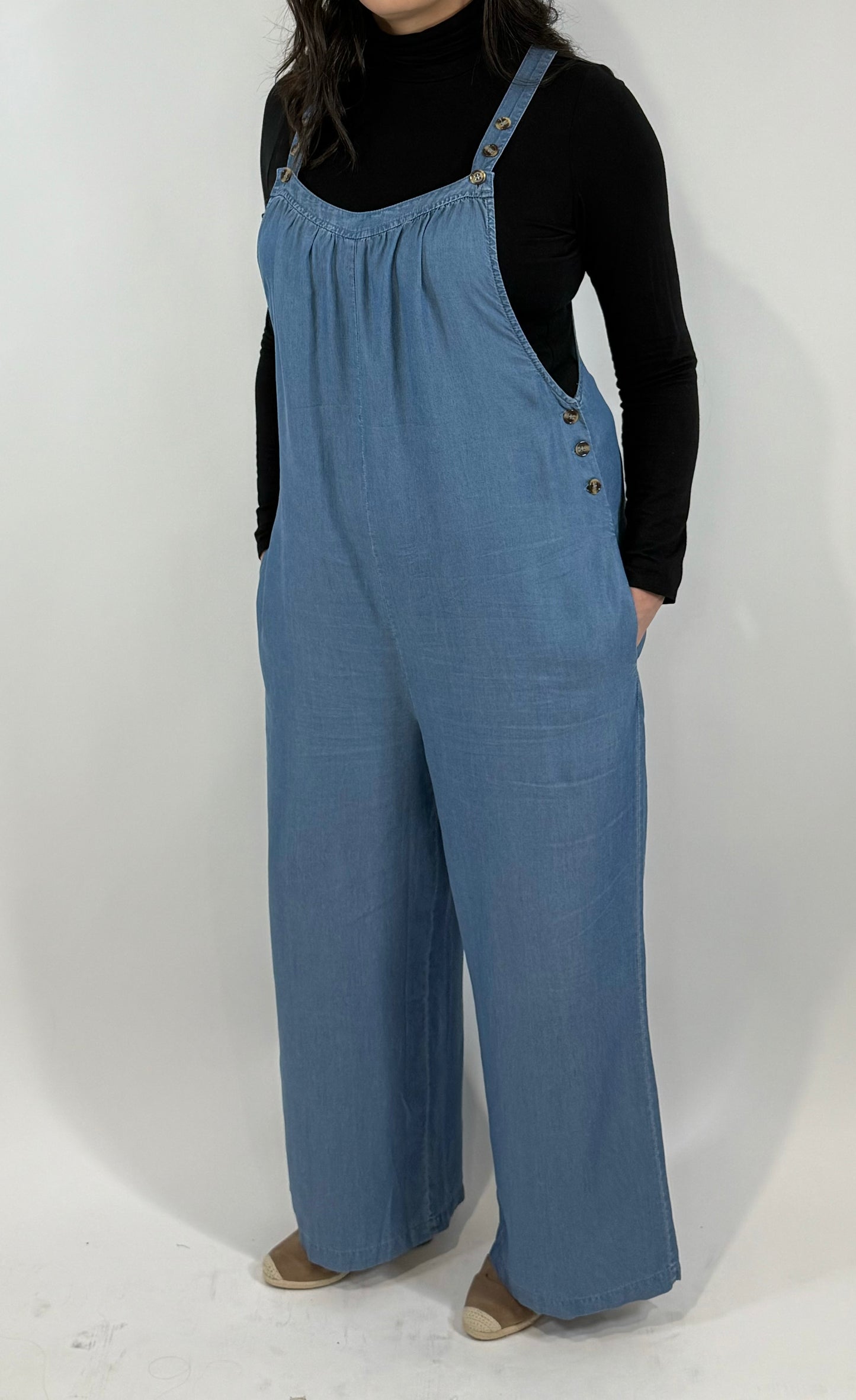 Mineral Wash Tencel Jumpsuit