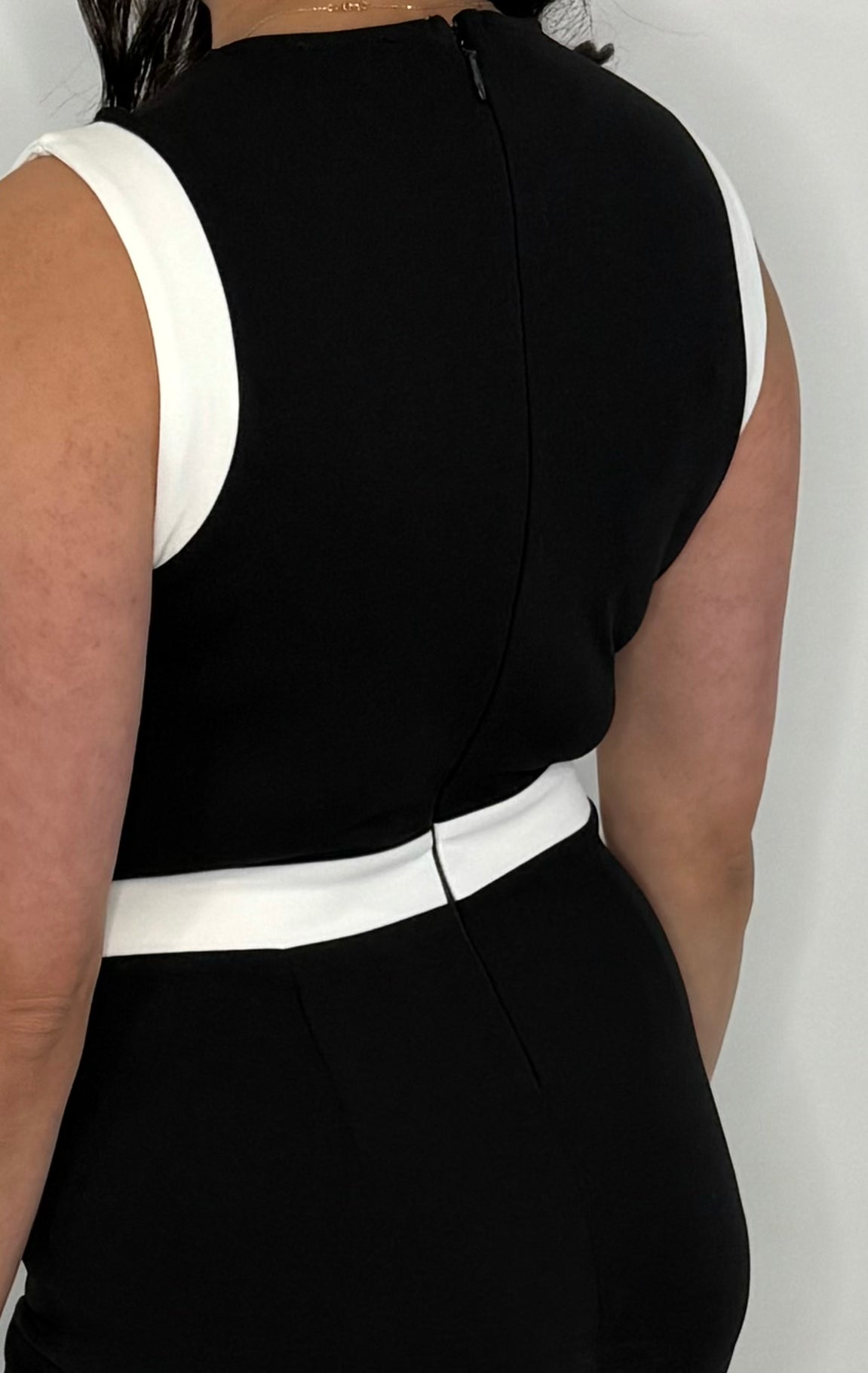 Color Combined Fashion Jumpsuit