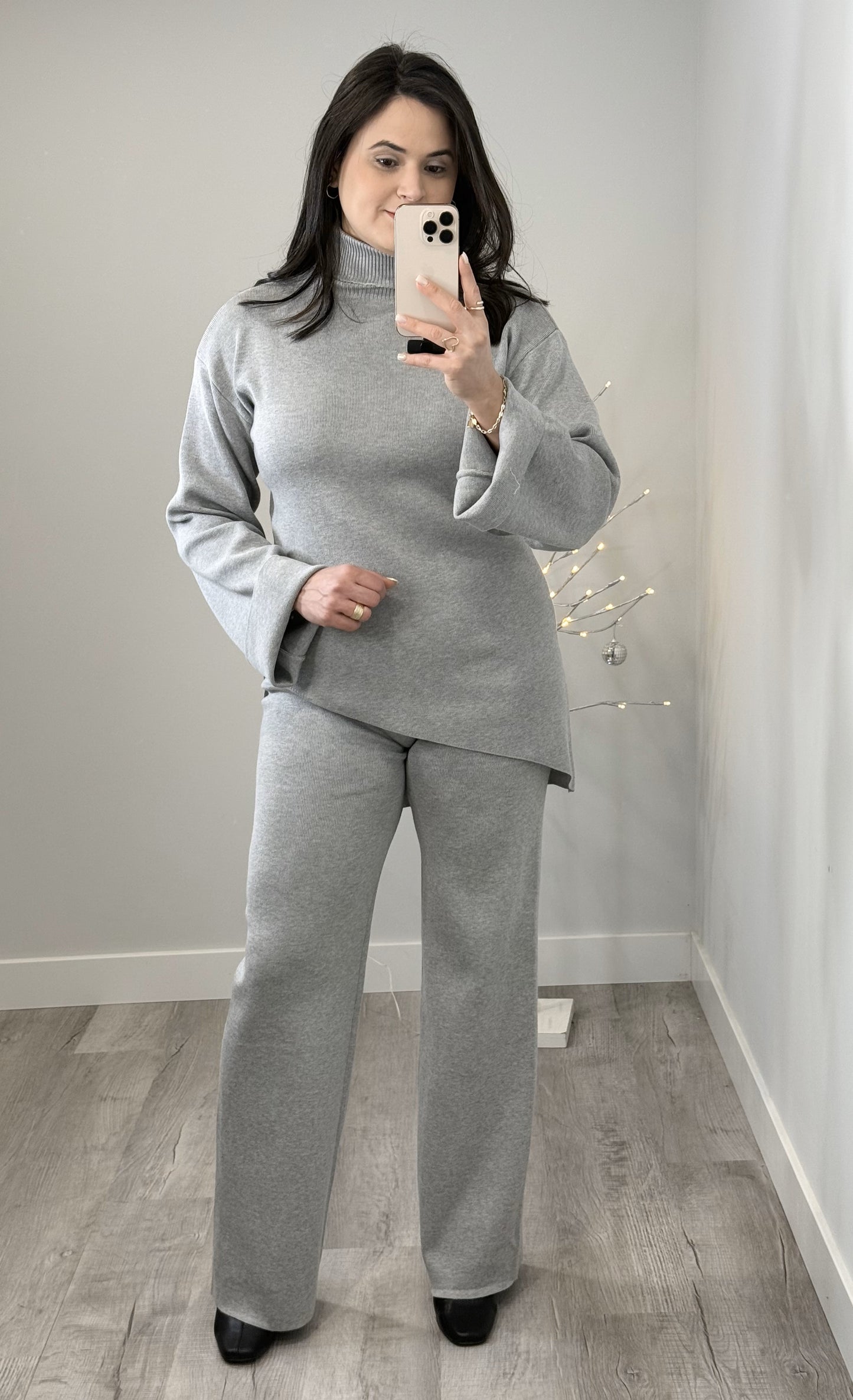 Asymmetrical Top and Pants Set